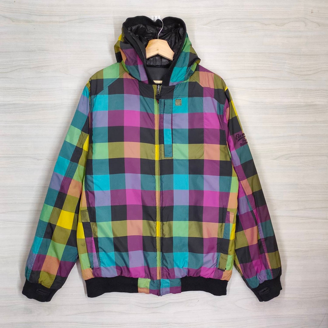 Retro Color Block Jacket Revisible Color Block Jacket Vintage 90s Multicolor Jacket Sweater ...