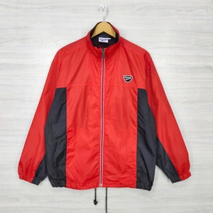 REEBOK Light Jacket Vintage 1990s Reebok Windbreaker Sportswear Colorblock Reebok Light Zipper Jacket Size M Medium