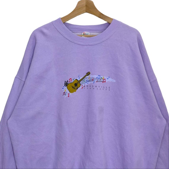 Vtg 90s Nashville Tennessee Crewneck Sweatshirt O… - image 4