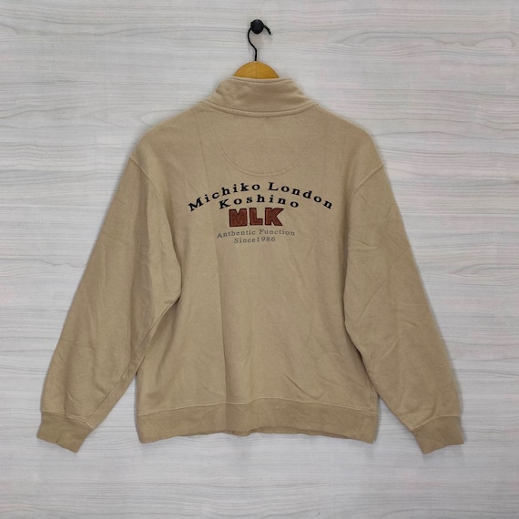 90s Michiko London Koshino Quarter Zip Sweater Medium