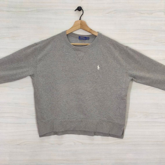 Sudadera De Punto Con Cuello En V De Ralph Lauren Para Mujer - Gris