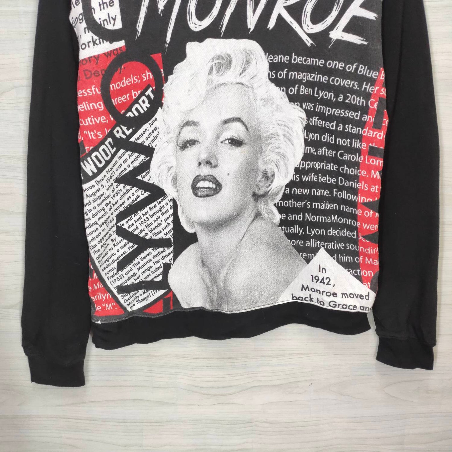 Marilyn Monroe Sweatshirt Vintage Marilyn Pullover Jumper | Etsy