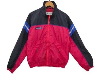 Parka Vintage Columbia Homme Années 90 - Couleurs éclatées, Taille L - Occasion En Bon état