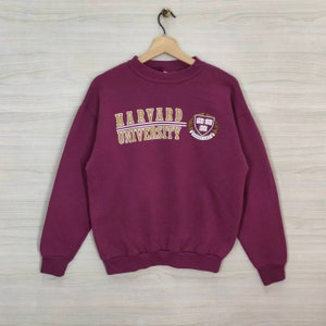 90s Harvard University Crewneck Sweatshirt Medium Vintage Tultex Sweater Jumper Pullover Maroon Unisex Size M