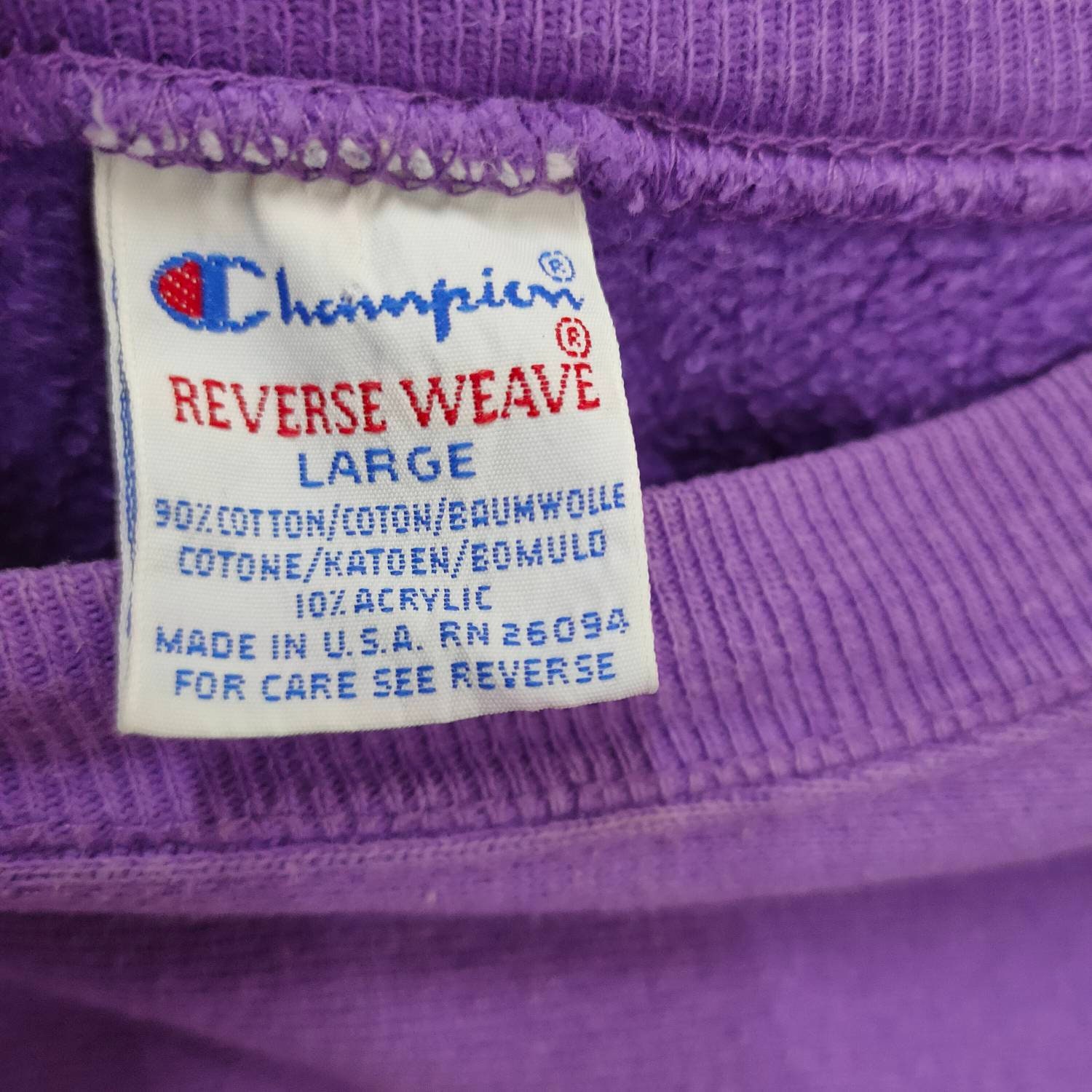 Vintage 90s Champion Sweatshirt, Champion Reverse Weave,made Vintage 90s Champion Sweatshirt, Champion Reverse Weave,made