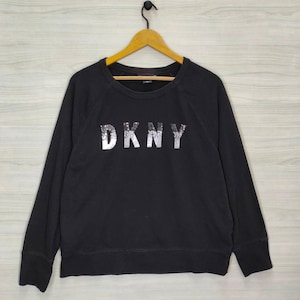 DKNY Sweater, Vintage DKNY Sequin, Donna Karan Jumper, Dkny Crewneck, Raglan Sweatshirt, Women's Large