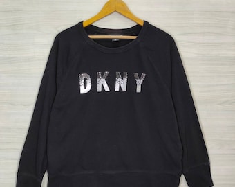 DKNY Sweater, Vintage DKNY Sequin, Donna Karan Jumper, Dkny Crewneck, Raglan Sweatshirt, Women's Large
