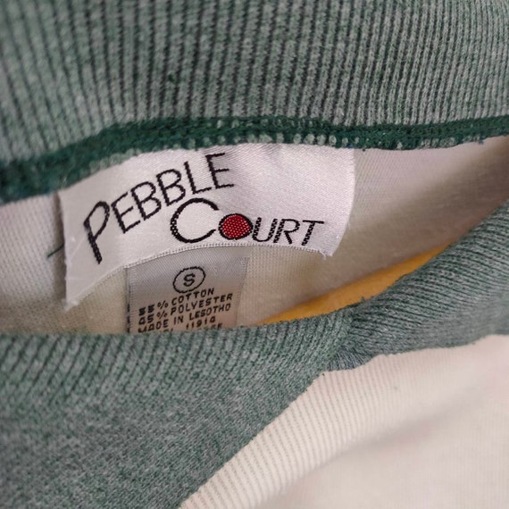 PEBBLE COURT Pullover Vintage Sweater Stripped Co… - image 5