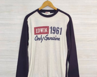 Edwin Longsleeve Large Vintage Edwin Top Tee Gr.L