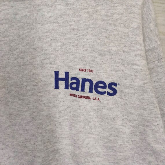 90s Hanes Crewneck Sweatshirt Medium Vintage Nort… - image 2