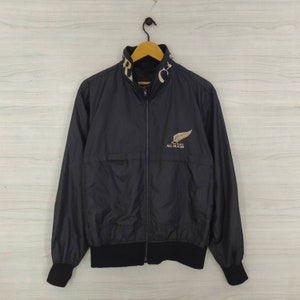 Vintage Canterbury Windbreaker Jacket , 90s All Blacks Zipper , Vtg New Zealand All Blacks , Canterbury Of New Zealand , Large