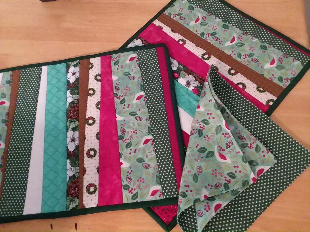 Christmas Placemats and Napkins Etsy Norway