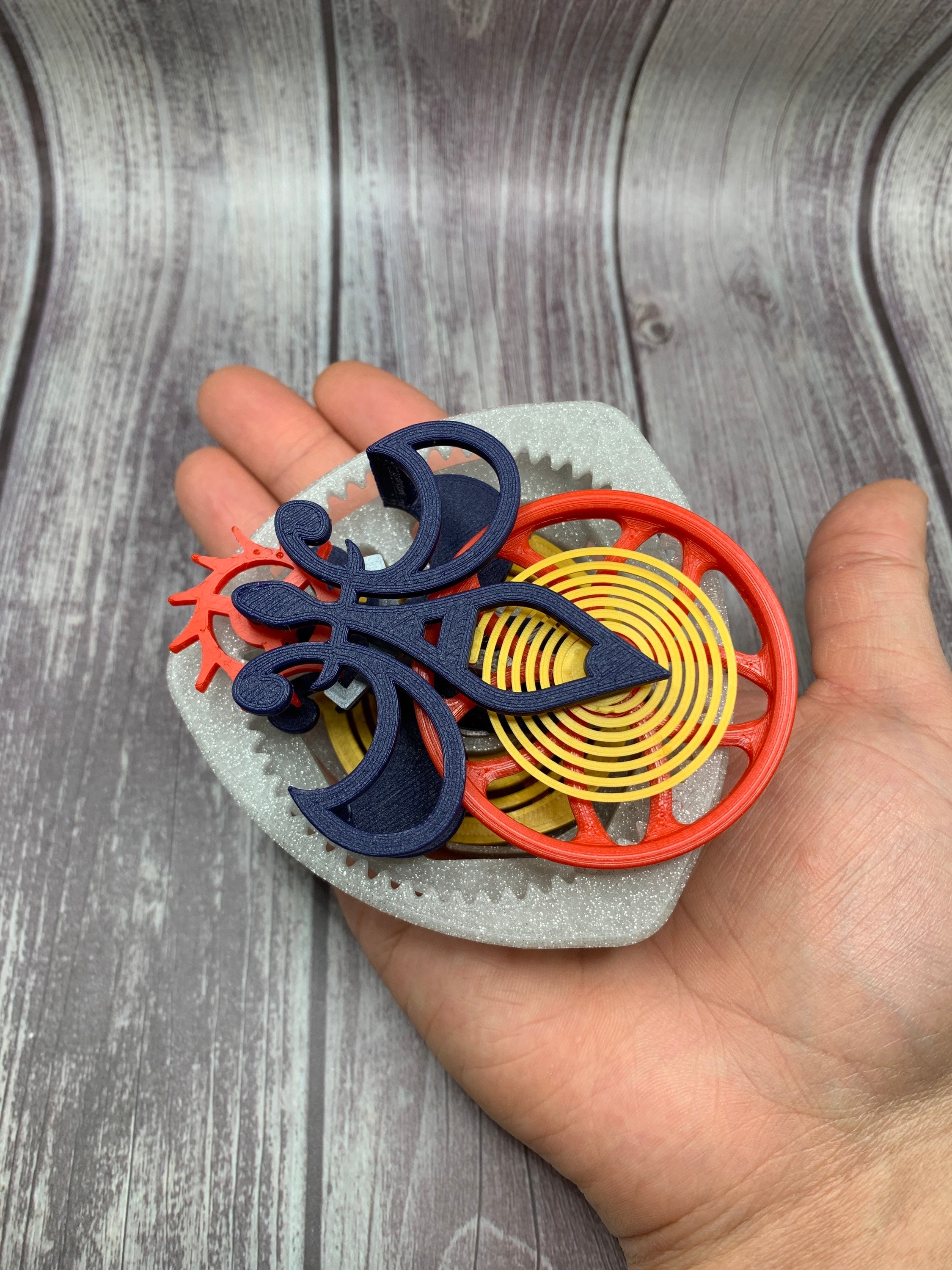 3D Printed Escapement Desk Toy Tourbillon Watch Mechanism Etsy