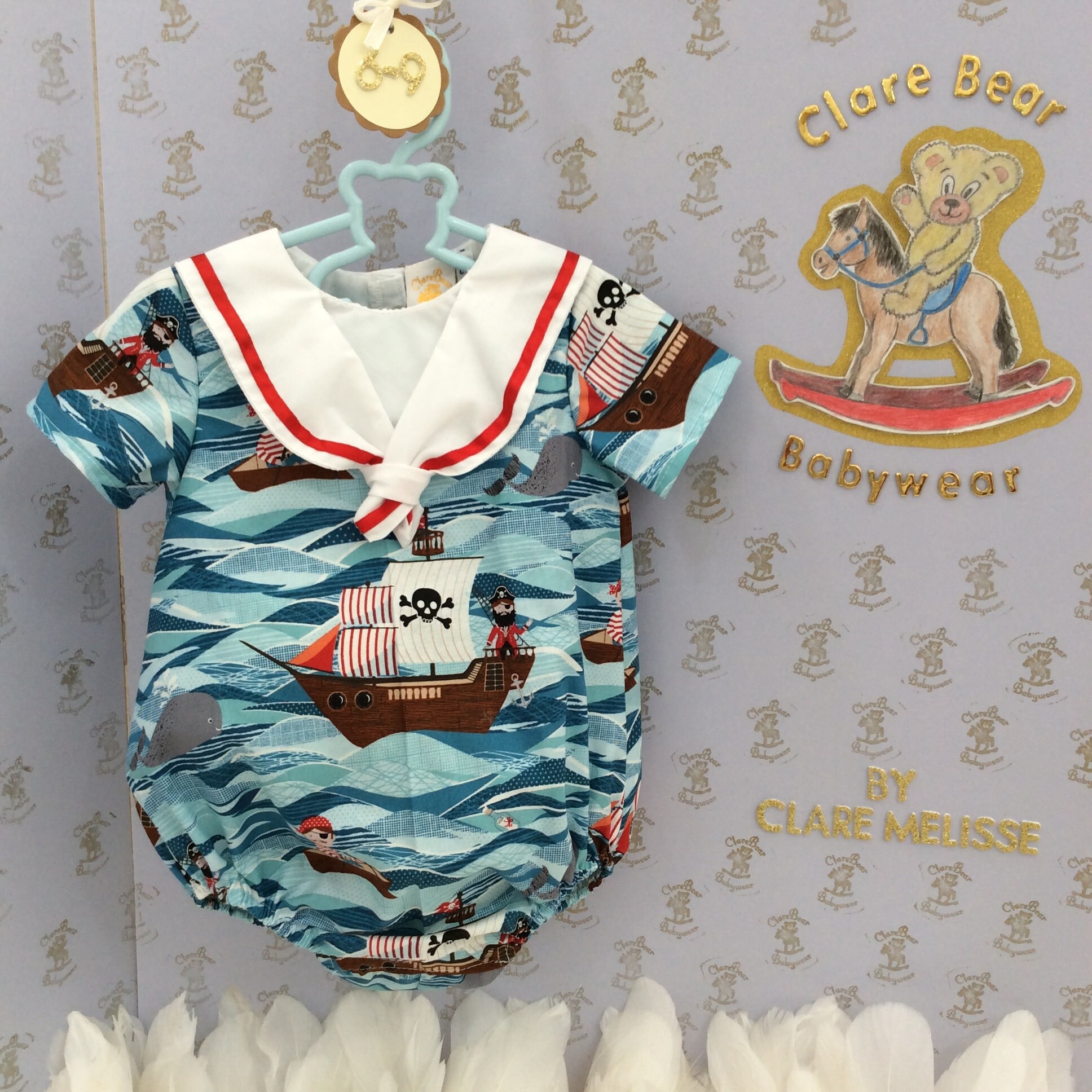 baby pirate romper