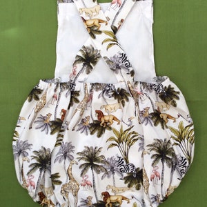 Baby Cartoon Lion Fake 2 Pieces Romper