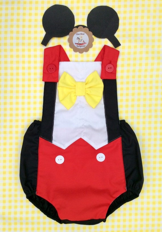 Mickey Mouse romper años ropa de de bebé bebés - Etsy España