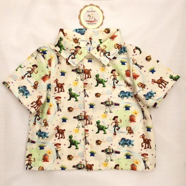 Camisa o blusa de Toy Story, desde el nacimiento hasta los 8 años, nueva ropa personalizada, unisex hecha a mano para niños, ropa para niños y niñas, traje para niños