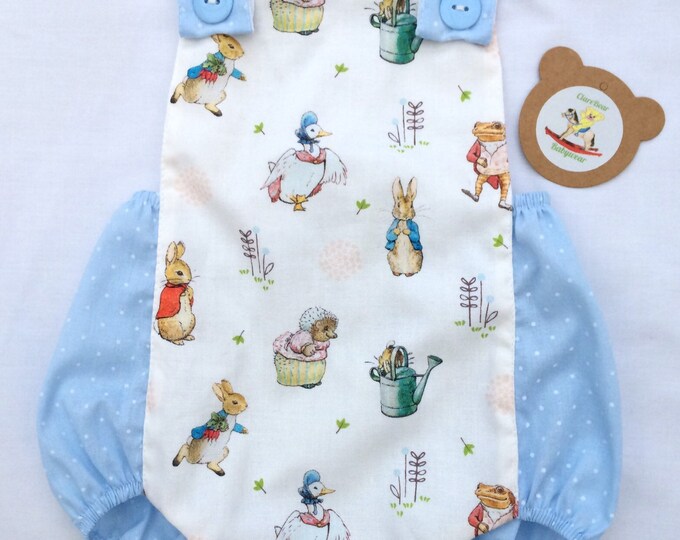 Peter Rabbit & Friends Baby Romper 0 to 3-4y New Vintage Clothing ...