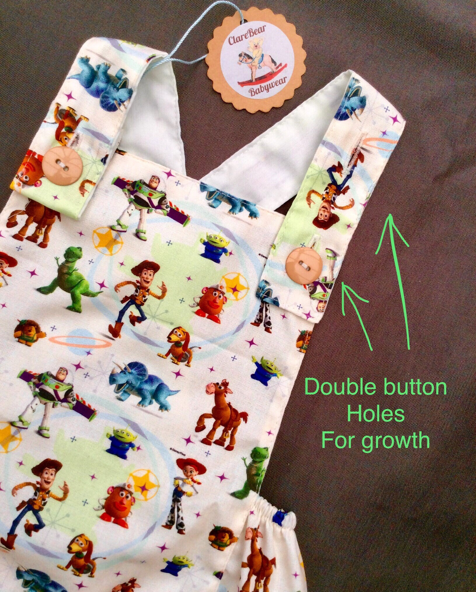 Toy Story Romper 04y Character Clothing Handmade Baby Etsy UK