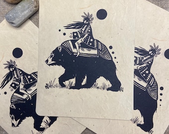 Set of 3 postcards “Tailwind” A6, natural paper