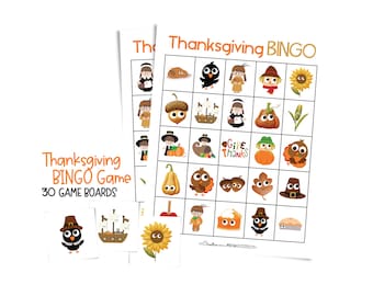 Thanksgiving Bingo Game