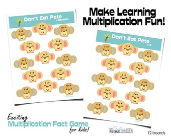 Multiplication Fact Game Don't Eat Pete