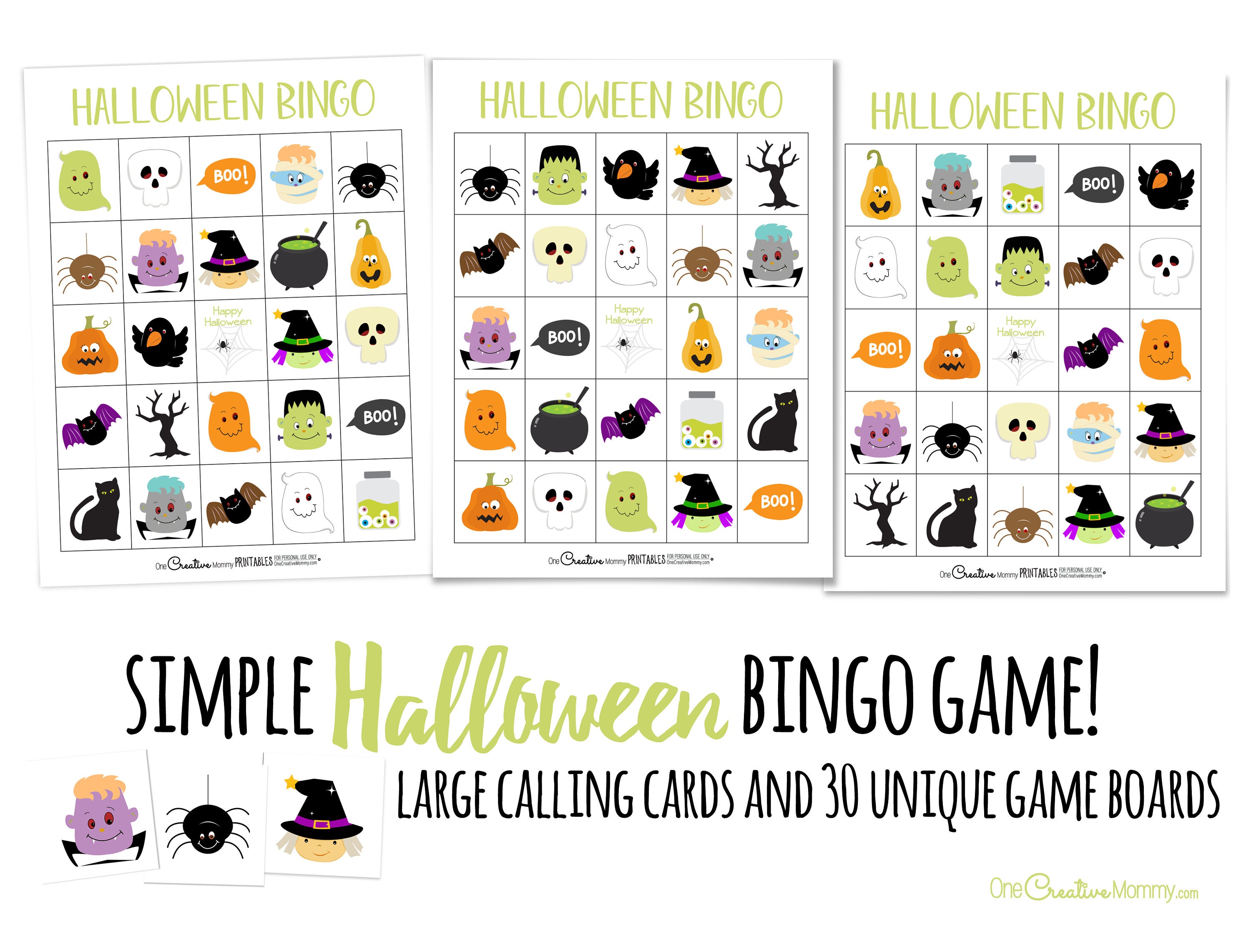 Halloween Bingo Game 2 Etsy