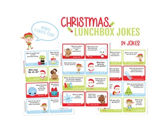 Christmas lunchbox jokes for kids instant download; Printable lunchbox ideas; Santa Claus jokes; Lunchbox stickers; Fun ideas for lunches