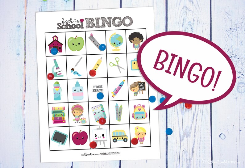Back to School Bingo Game image 3