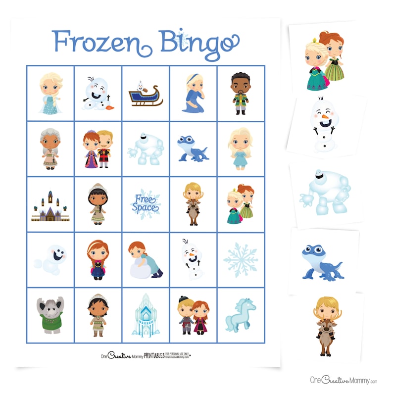 frozen bingo game