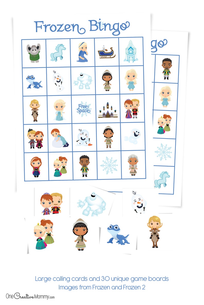 Frozen Bingo Game | Etsy