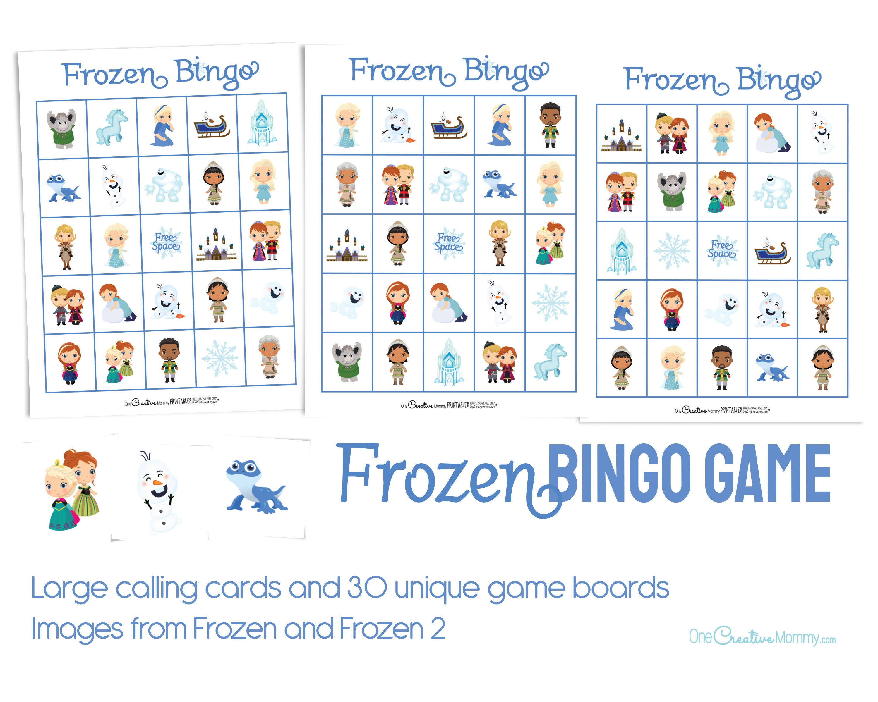frozen 2 bingo