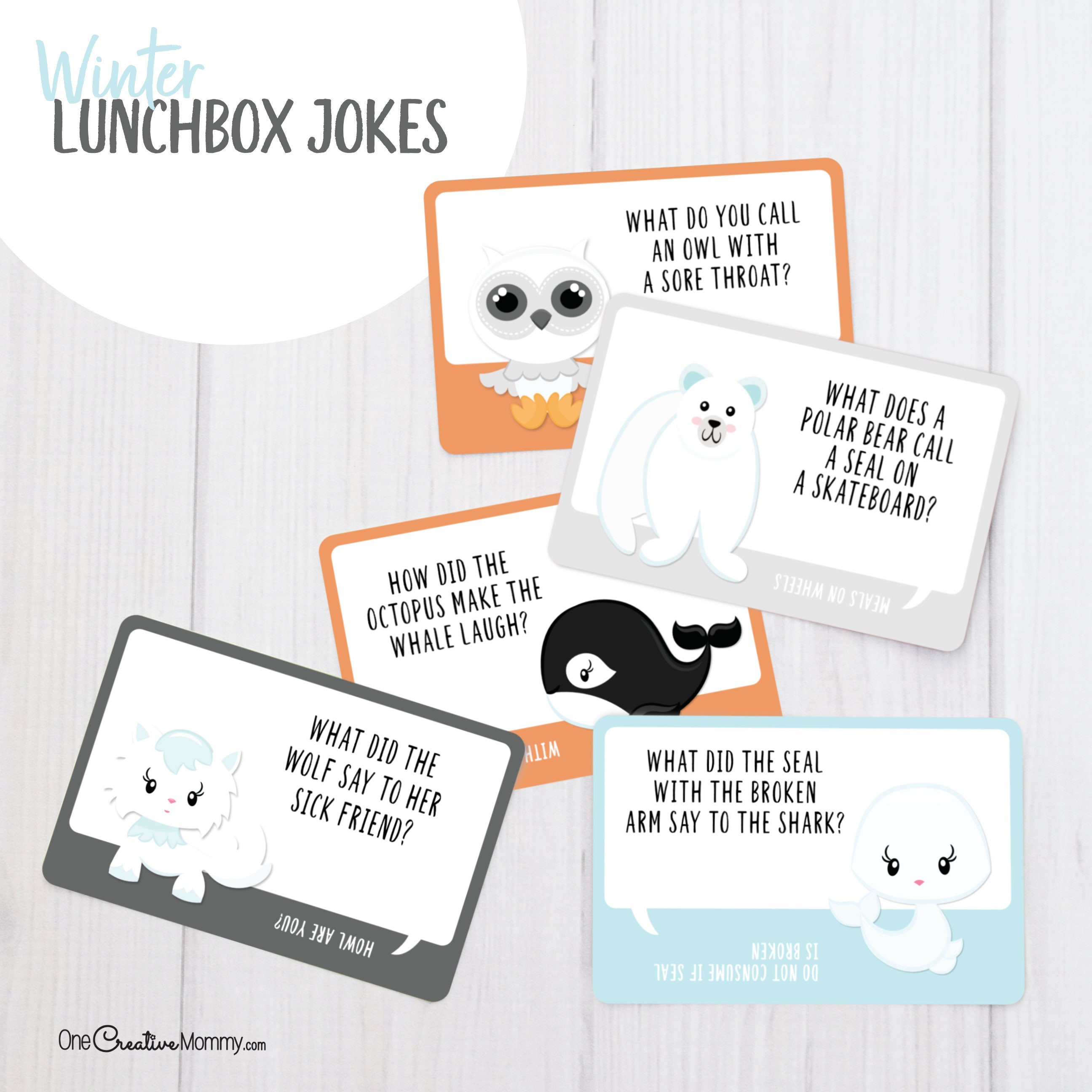 Winter Lunchbox Jokes for Kids Etsy