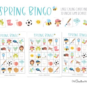 Frühlings-Bingo-Spiel für Kinder und große Gruppen | Frühlings Langeweile Spiel