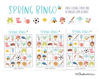 Spring Bingo Game for Kids and Large Groups | Spring Boredom Buster Game