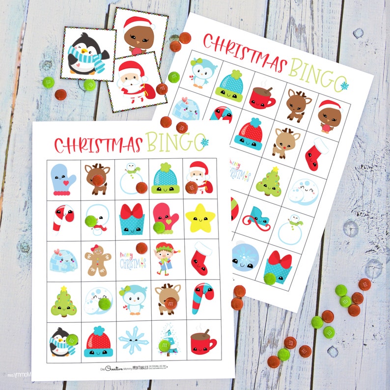 Christmas Bingo for 60 Players - Etsy