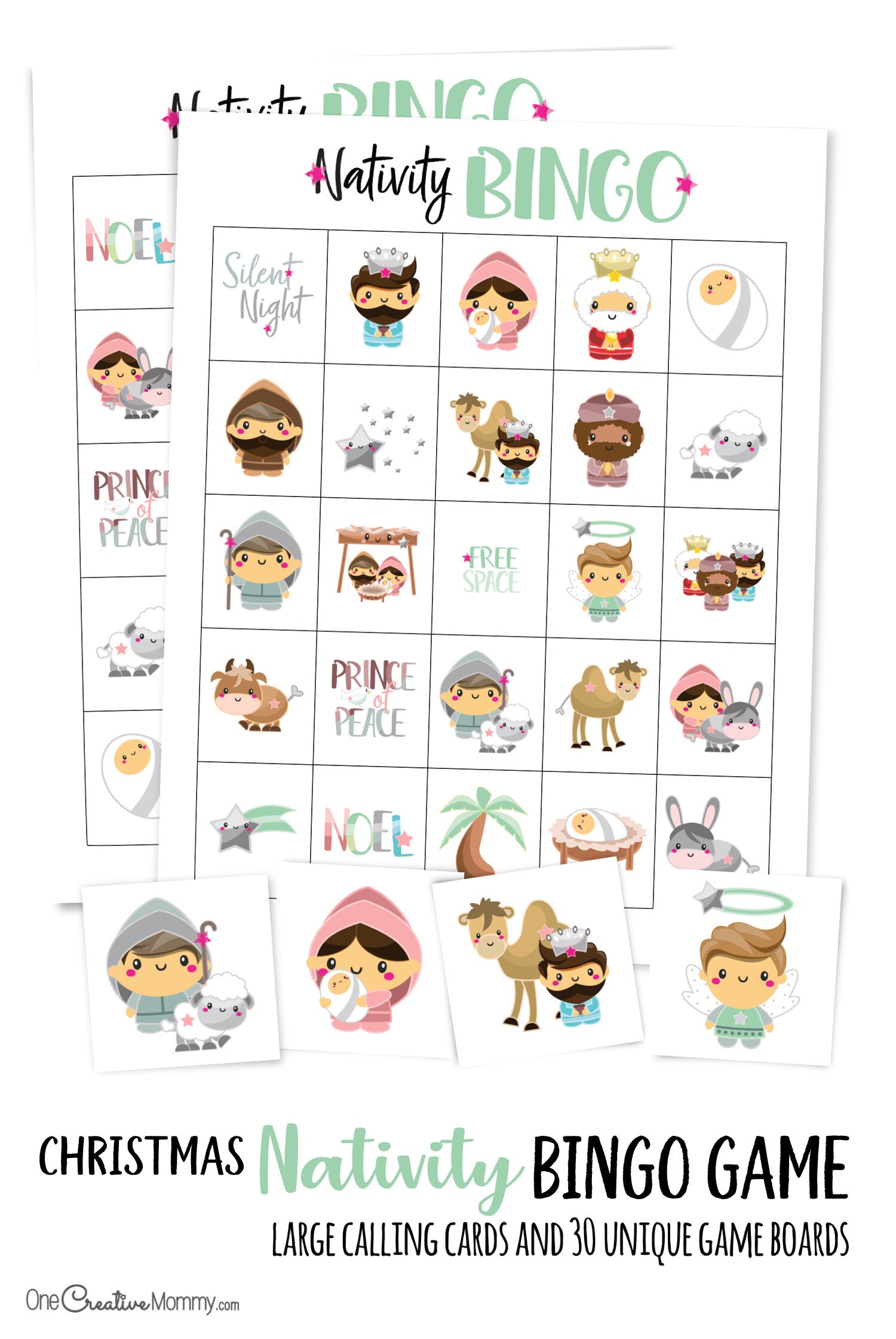 Christmas Nativity Bingo Etsy