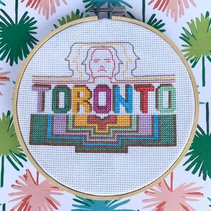 Cross Stitch Pattern 'Toronto' Digital Download PDF file, DIY craft