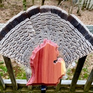 State Shaped Grouse and Pheasant Fan Mount Plaques (NOT for Turkey fan)