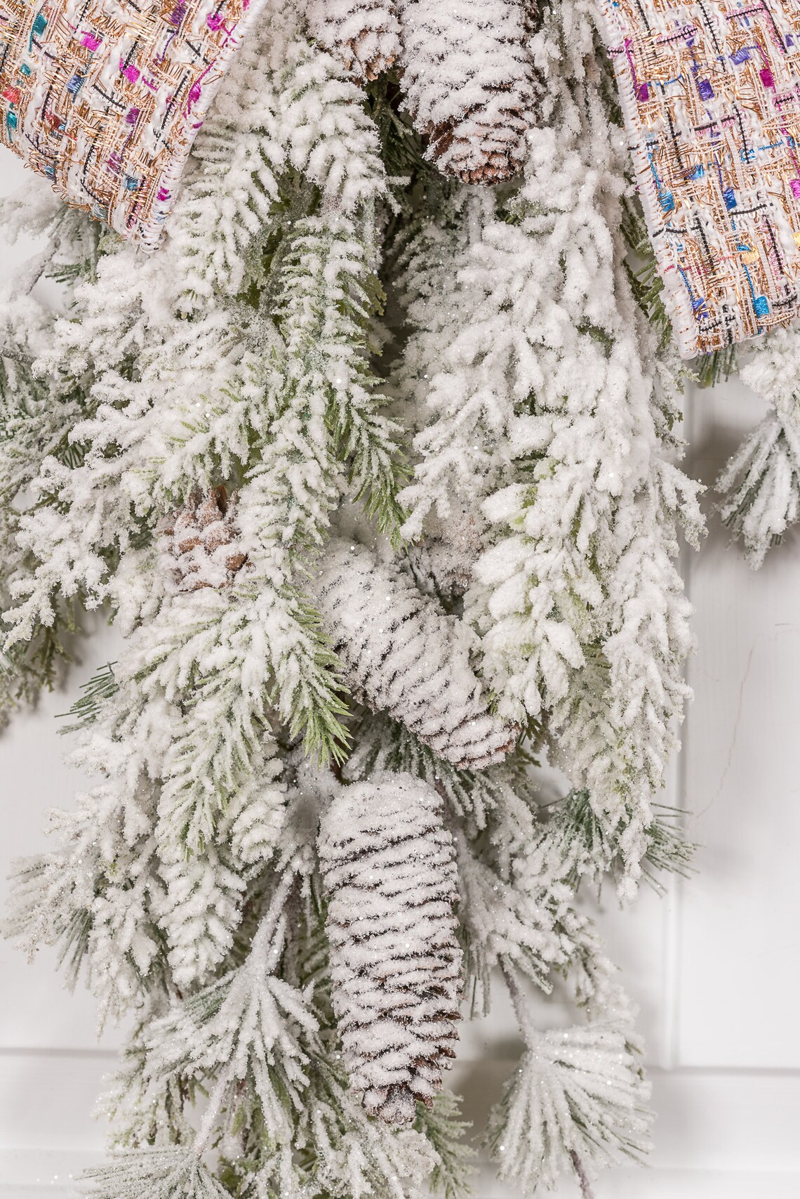 Winter Front Door Swag Front Door Winter Door Swags Candy Etsy