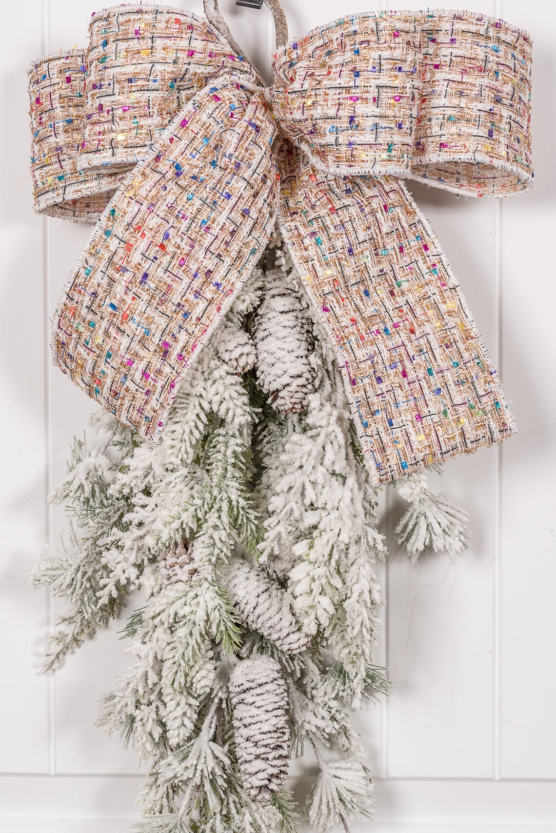 Winter Front Door Swag Front Door Winter Door Swags Candy Etsy