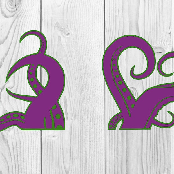 Octopus Tentacles SVG TWO COLORS