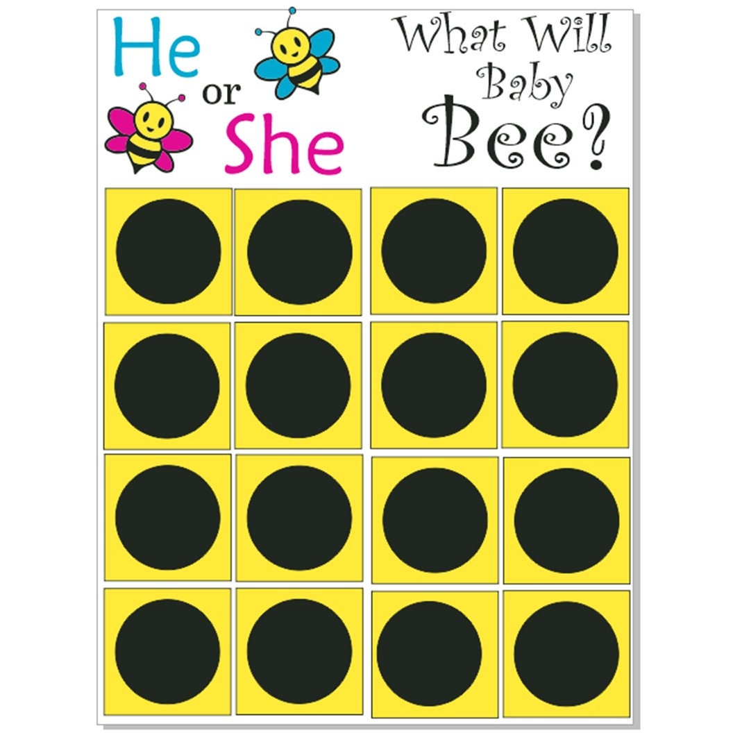 Gender Reveal Poster Board Game Kit He or She What Will - Etsy