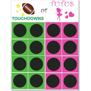 Gender Reveal Poster Board Game Kit (Touchdowns or Tutus)