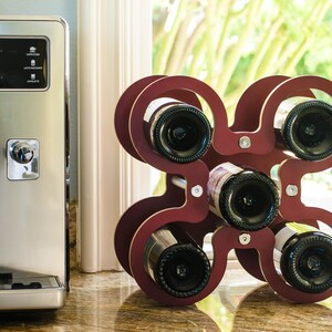 Modern/Contemporary Rosace Tabletop Wine Rack/Wine Storage