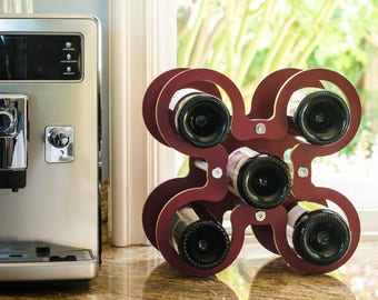 Modern/Contemporary Rosace Tabletop Wine Rack/Wine Storage