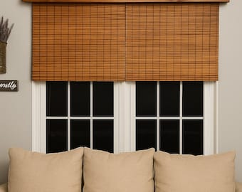 Rustikaler Holz Fenster Volant | Bauernhaus Fenstergesims | Benutzerdefinierte Größe Holz Volant | Fensterdekoration Topper | Handgefertigte Holz Volant