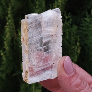 Selenite crystal, Greek mineral, raw stone, high grade specimen, healing rocks