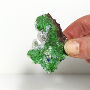 Conicalcita a rocas limoniticas, mineral raro griego, regalos verdes, cristal crudo, piedra curativa,