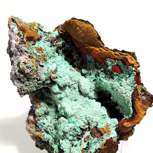 Malachite  and microcrystals Azurite Greek minerals rare  green crystals raw specimen